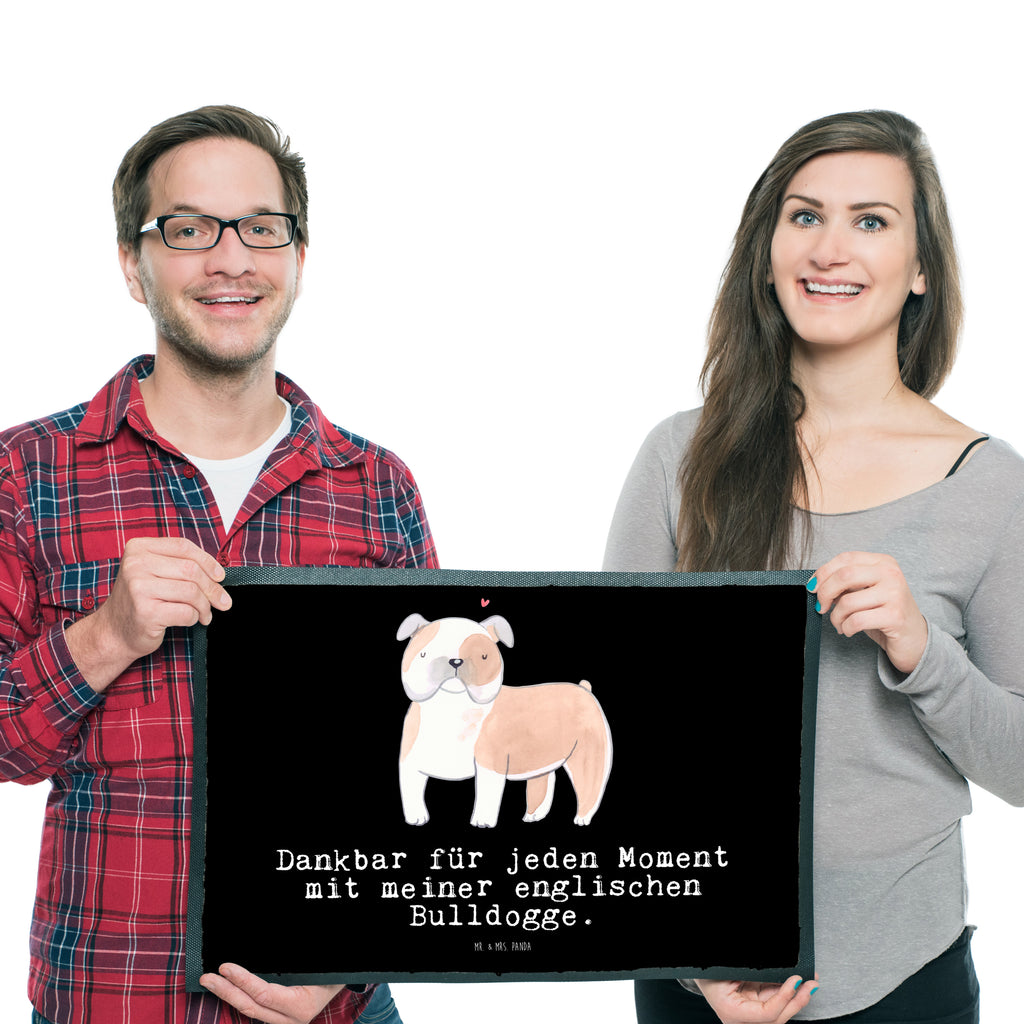 Fußmatte Englische Bulldogge Moment Türvorleger, Schmutzmatte, Fußabtreter, Matte, Schmutzfänger, Fußabstreifer, Schmutzfangmatte, Türmatte, Motivfußmatte, Haustürmatte, Vorleger, Hund, Hunderasse, Rassehund, Hundebesitzer, Geschenk, Tierfreund, Schenken, Welpe, Englische Bulldogge