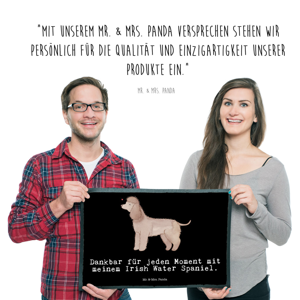 Fußmatte Irish Water Spaniel Moment Irish Water Spaniel, Jagdhund Türvorleger, Schmutzmatte, Fußabtreter, Matte, Schmutzfänger, Fußabstreifer, Schmutzfangmatte, Türmatte, Motivfußmatte,  Haustürmatte, Vorleger  Hund, Hunderasse, Rassehund, Hundebesitzer, Geschenk, Tierfreund, Schenken, Welpe