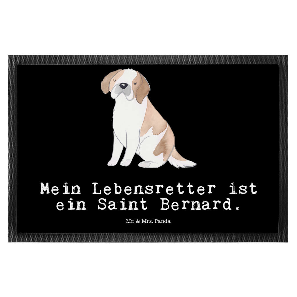 Fußmatte Saint Bernard Lebensretter Türvorleger, Schmutzmatte, Fußabtreter, Matte, Schmutzfänger, Fußabstreifer, Schmutzfangmatte, Türmatte, Motivfußmatte, Haustürmatte, Vorleger, Hund, Hunderasse, Rassehund, Hundebesitzer, Geschenk, Tierfreund, Schenken, Welpe, St. Bernhardshund, Chien du Saint-Bernard, Saint Bernard Dog, Perro San Bernardo, Saint Bernard