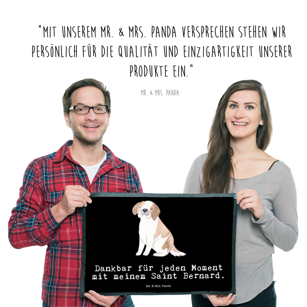 Fußmatte Saint Bernard Moment Türvorleger, Schmutzmatte, Fußabtreter, Matte, Schmutzfänger, Fußabstreifer, Schmutzfangmatte, Türmatte, Motivfußmatte, Haustürmatte, Vorleger, Hund, Hunderasse, Rassehund, Hundebesitzer, Geschenk, Tierfreund, Schenken, Welpe, St. Bernhardshund, Chien du Saint-Bernard, Saint Bernard Dog, Perro San Bernardo, Saint Bernard