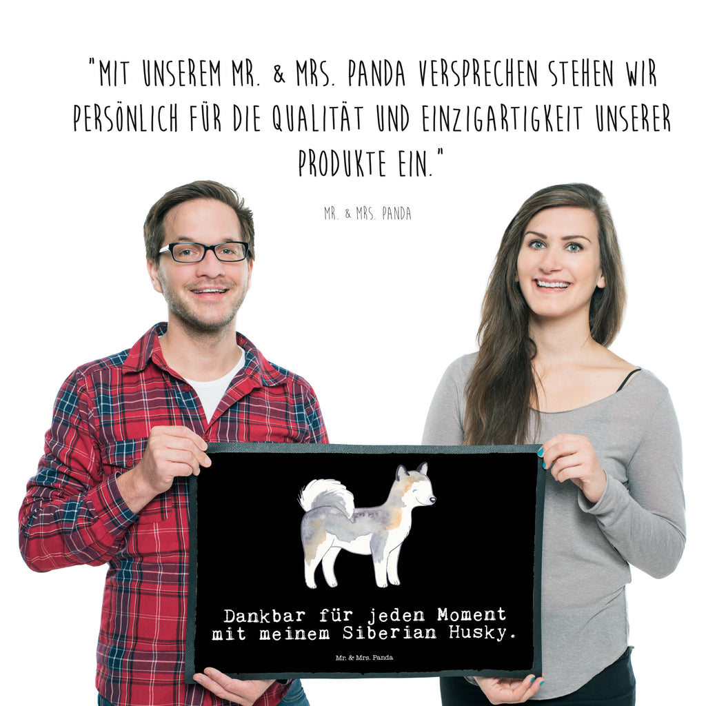 Fußmatte Siberian Husky Moment Siberian Husky Türvorleger, Schmutzmatte, Fußabtreter, Matte, Schmutzfänger, Fußabstreifer, Schmutzfangmatte, Türmatte, Motivfußmatte,  Haustürmatte, Vorleger  Hund, Hunderasse, Rassehund, Hundebesitzer, Geschenk, Tierfreund, Schenken, Welpe