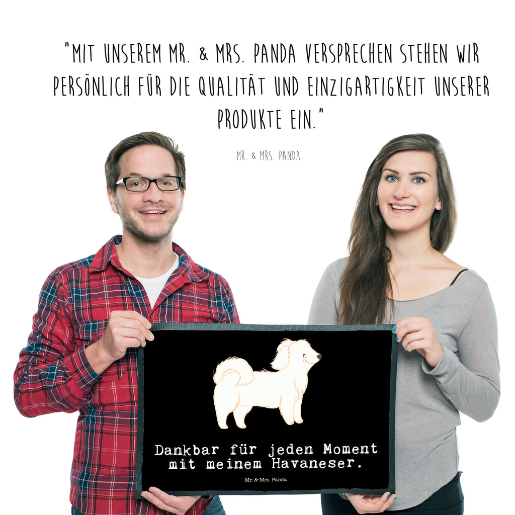 Fußmatte Havaneser Moment Havaneser, Havi, Bichon Havanais, Bichón Habanero Türvorleger, Schmutzmatte, Fußabtreter, Matte, Schmutzfänger, Fußabstreifer, Schmutzfangmatte, Türmatte, Motivfußmatte,  Haustürmatte, Vorleger  Hund, Hunderasse, Rassehund, Hundebesitzer, Geschenk, Tierfreund, Schenken, Welpe