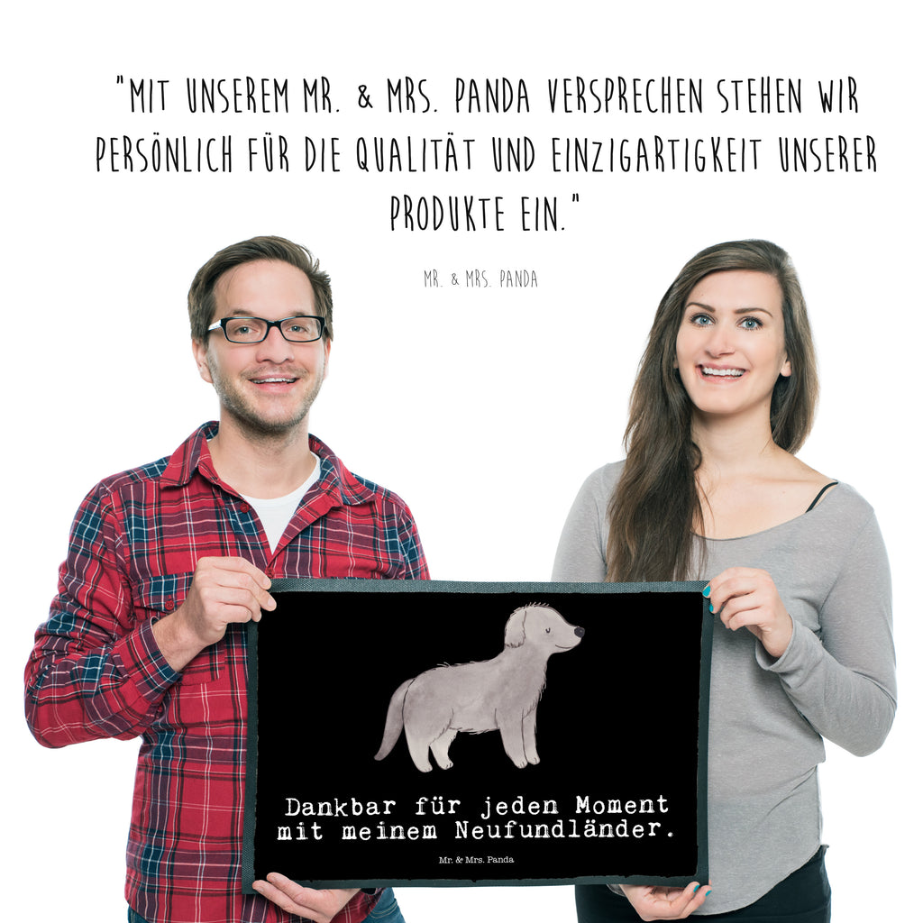 Fußmatte Neufundländer Moment Neufundländer, Newfoundland Türvorleger, Schmutzmatte, Fußabtreter, Matte, Schmutzfänger, Fußabstreifer, Schmutzfangmatte, Türmatte, Motivfußmatte,  Haustürmatte, Vorleger  Hund, Hunderasse, Rassehund, Hundebesitzer, Geschenk, Tierfreund, Schenken, Welpe