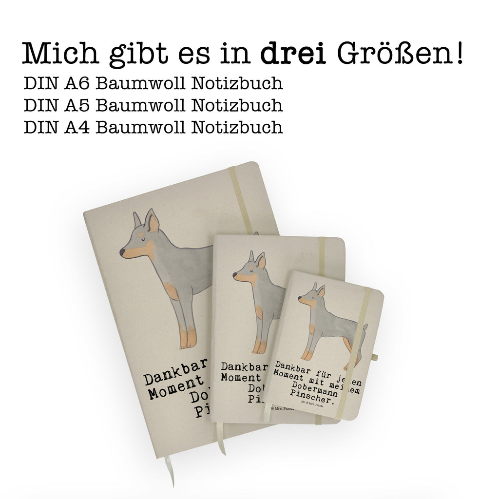 DIN A6 Baumwoll Notizbuch Dobermann Pinscher Moment Notizen, Eintragebuch, Tagebuch, Notizblock, Adressbuch, Journal, Kladde, Skizzenbuch, Notizheft, Schreibbuch, Schreibheft, Hund, Hunderasse, Rassehund, Hundebesitzer, Geschenk, Tierfreund, Schenken, Welpe, Dobermann Pinscher