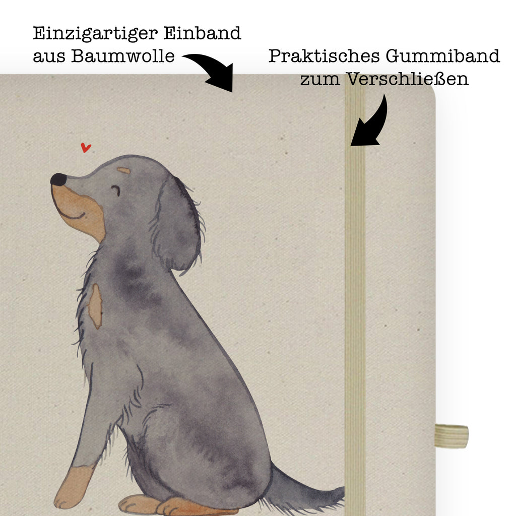 DIN A6 Baumwoll Notizbuch Gordon Setter Lebensretter Notizen, Eintragebuch, Tagebuch, Notizblock, Adressbuch, Journal, Kladde, Skizzenbuch, Notizheft, Schreibbuch, Schreibheft, Hund, Hunderasse, Rassehund, Hundebesitzer, Geschenk, Tierfreund, Schenken, Welpe, Gordon Shetter, Jagdhund