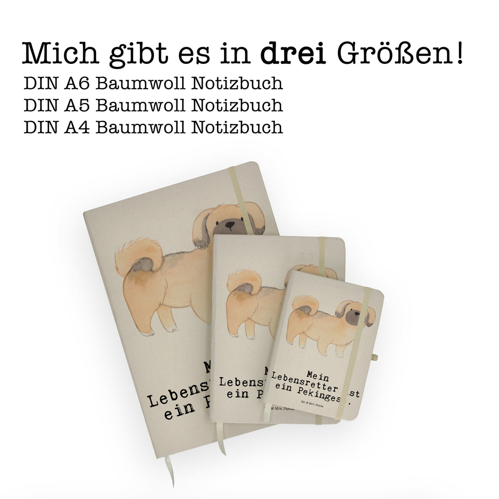 DIN A6 Baumwoll Notizbuch Pekingese Lebensretter Notizen, Eintragebuch, Tagebuch, Notizblock, Adressbuch, Journal, Kladde, Skizzenbuch, Notizheft, Schreibbuch, Schreibheft, Hund, Hunderasse, Rassehund, Hundebesitzer, Geschenk, Tierfreund, Schenken, Welpe, Pekingese, Pekinese, Peking-Palasthund