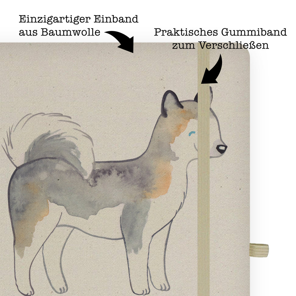 DIN A6 Baumwoll Notizbuch Siberian Husky Lebensretter Notizen, Eintragebuch, Tagebuch, Notizblock, Adressbuch, Journal, Kladde, Skizzenbuch, Notizheft, Schreibbuch, Schreibheft, Hund, Hunderasse, Rassehund, Hundebesitzer, Geschenk, Tierfreund, Schenken, Welpe, Siberian Husky