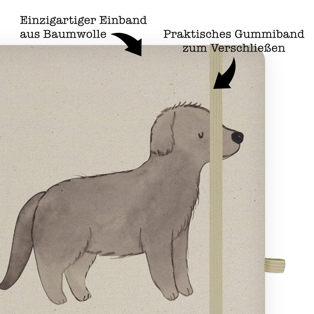 DIN A6 Baumwoll Notizbuch Neufundländer Moment Notizen, Eintragebuch, Tagebuch, Notizblock, Adressbuch, Journal, Kladde, Skizzenbuch, Notizheft, Schreibbuch, Schreibheft, Hund, Hunderasse, Rassehund, Hundebesitzer, Geschenk, Tierfreund, Schenken, Welpe, Neufundländer, Newfoundland