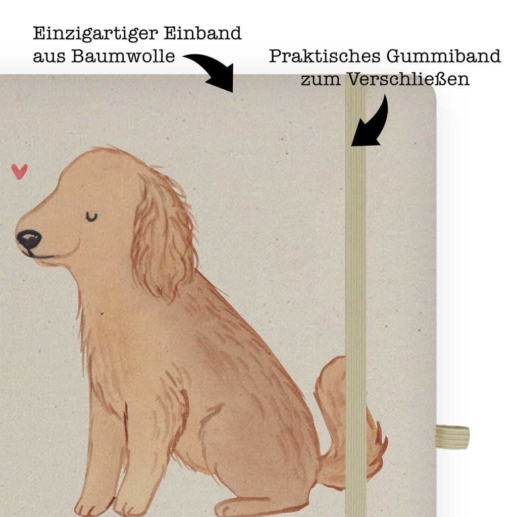 DIN A5 Baumwoll Notizbuch Cocker Spaniel Lebensretter Notizen, Eintragebuch, Tagebuch, Notizblock, Adressbuch, Journal, Kladde, Skizzenbuch, Notizheft, Schreibbuch, Schreibheft, Hund, Hunderasse, Rassehund, Hundebesitzer, Geschenk, Tierfreund, Schenken, Welpe, Englische Cockerspaniel, Cocker Spaniel