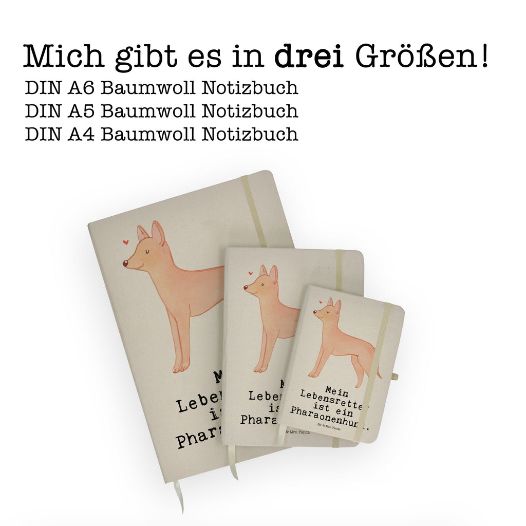 DIN A5 Baumwoll Notizbuch Pharaonenhund Lebensretter Notizen, Eintragebuch, Tagebuch, Notizblock, Adressbuch, Journal, Kladde, Skizzenbuch, Notizheft, Schreibbuch, Schreibheft, Hund, Hunderasse, Rassehund, Hundebesitzer, Geschenk, Tierfreund, Schenken, Welpe, Pharaonenhund, Pharaoh Hound, Kelb tal-Fenek