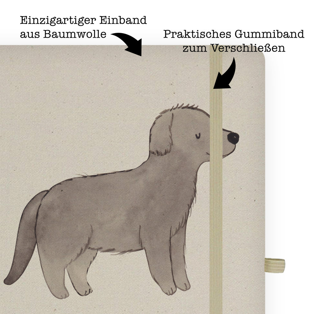 DIN A4 Baumwoll Notizbuch Neufundländer Lebensretter Notizen, Eintragebuch, Tagebuch, Notizblock, Adressbuch, Journal, Kladde, Skizzenbuch, Notizheft, Schreibbuch, Schreibheft, Hund, Hunderasse, Rassehund, Hundebesitzer, Geschenk, Tierfreund, Schenken, Welpe, Neufundländer, Newfoundland