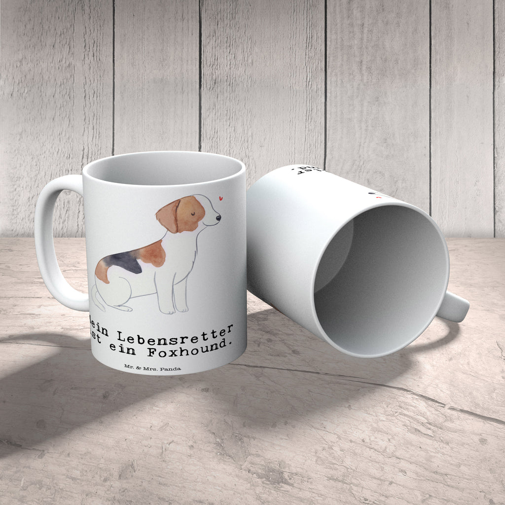 Tasse Foxhound Lebensretter Foxhound, Jagdhund, Laufhund Becher, Kaffeetasse, Kaffeebecher, Tee, Frühstück, Büro  Hund, Hunderasse, Rassehund, Hundebesitzer, Geschenk, Tierfreund, Schenken, Welpe