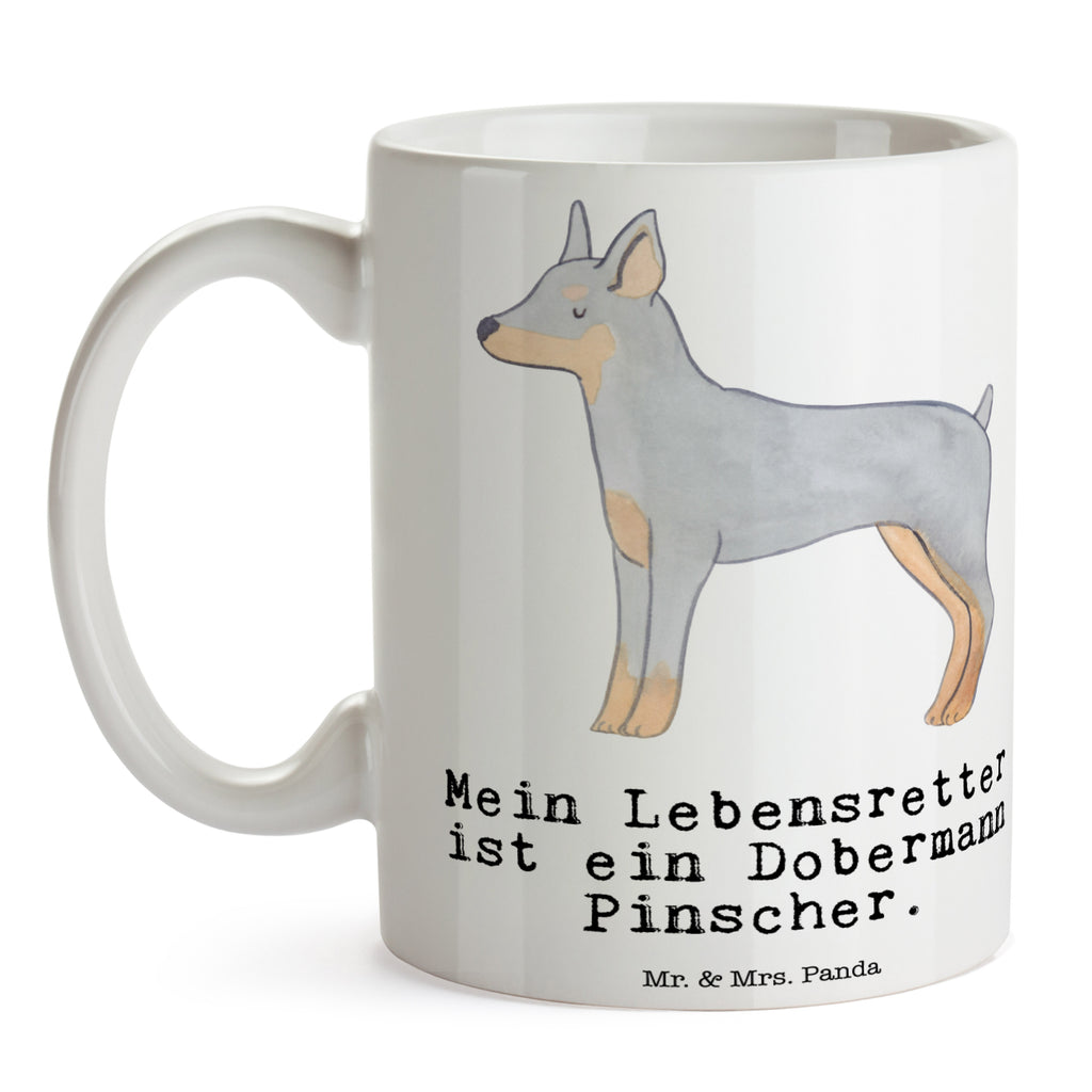 Tasse Dobermann Pinscher Lebensretter Dobermann Pinscher Becher, Kaffeetasse, Kaffeebecher, Tee, Frühstück, Büro  Hund, Hunderasse, Rassehund, Hundebesitzer, Geschenk, Tierfreund, Schenken, Welpe