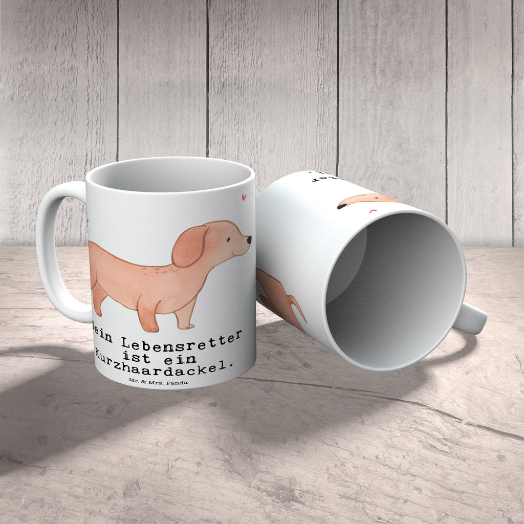 Tasse Dackel Kurzhaardackel Lebensretter Teckel, Dachshund, Kurzhaardackel Becher, Kaffeetasse, Kaffeebecher, Tee, Frühstück, Büro  Hund, Hunderasse, Rassehund, Hundebesitzer, Geschenk, Tierfreund, Schenken, Welpe