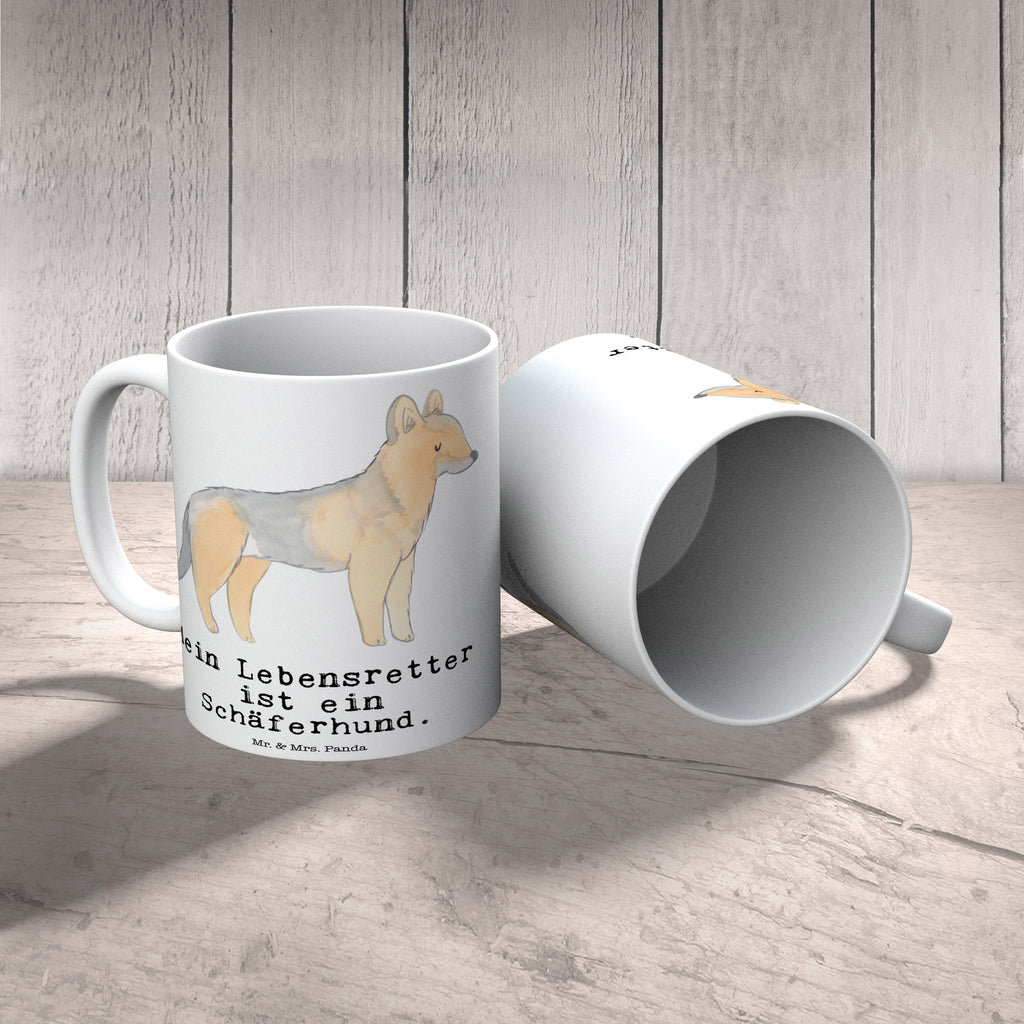 Tasse Schäferhund Lebensretter Schäferhund Becher, Kaffeetasse, Kaffeebecher, Tee, Frühstück, Büro  Hund, Hunderasse, Rassehund, Hundebesitzer, Geschenk, Tierfreund, Schenken, Welpe