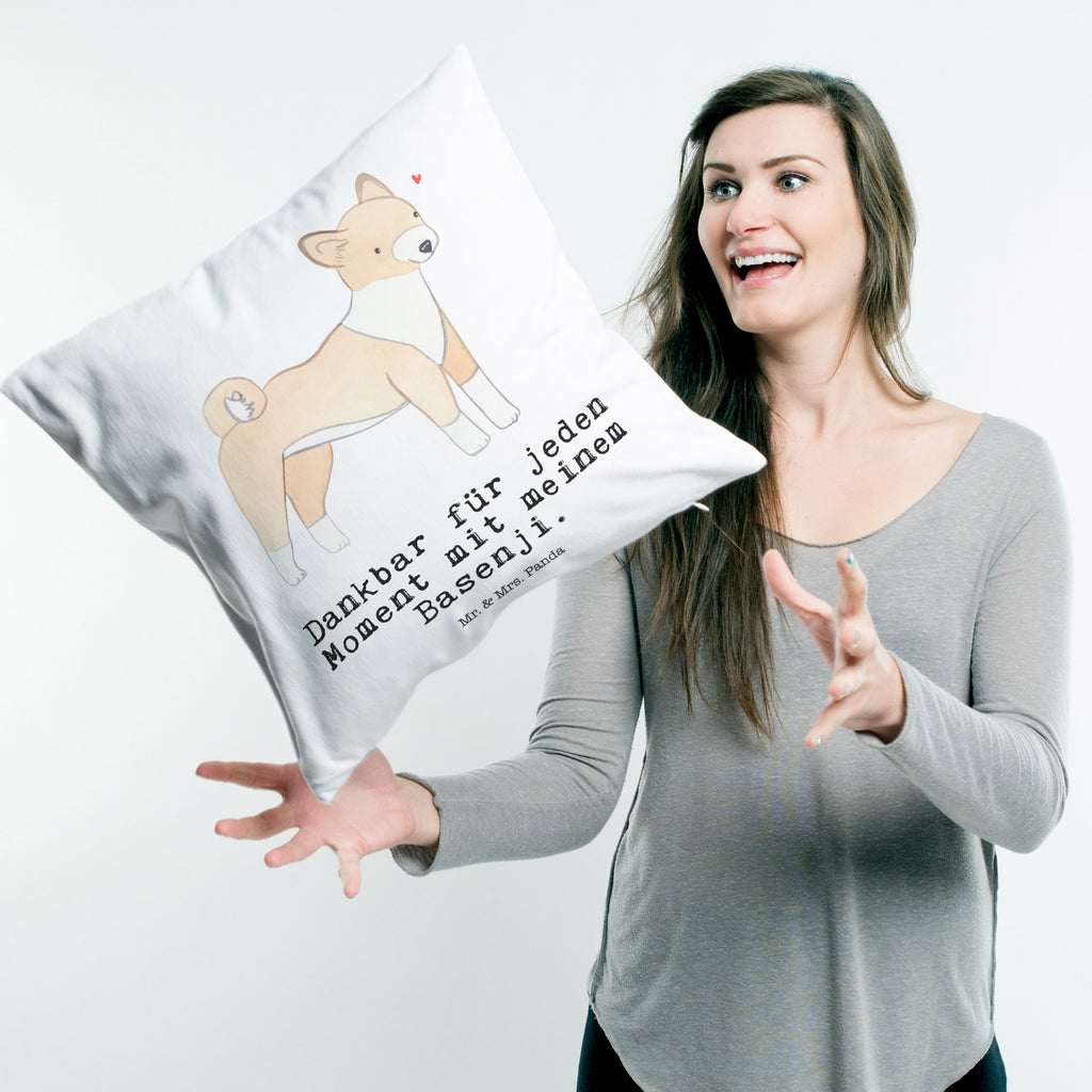 40x40 Kissen Basenji Moment Kissenhülle, Kopfkissen, Sofakissen, Dekokissen, Motivkissen, Hund, Hunderasse, Rassehund, Hundebesitzer, Geschenk, Tierfreund, Schenken, Welpe, Kongo-Terrier, Basenji