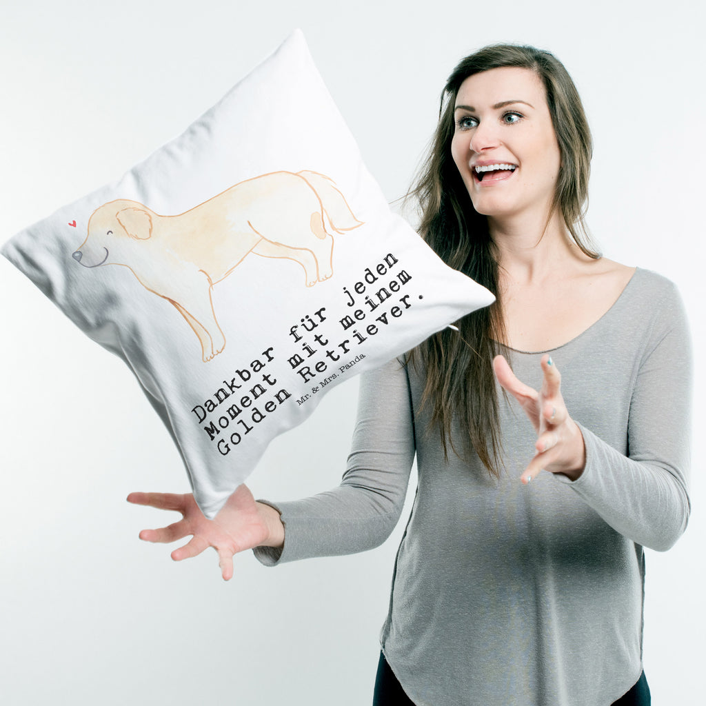 40x40 Kissen Golden Retriever Moment Kissenhülle, Kopfkissen, Sofakissen, Dekokissen, Motivkissen, Hund, Hunderasse, Rassehund, Hundebesitzer, Geschenk, Tierfreund, Schenken, Welpe, Golden Retriever, Goldie Hund