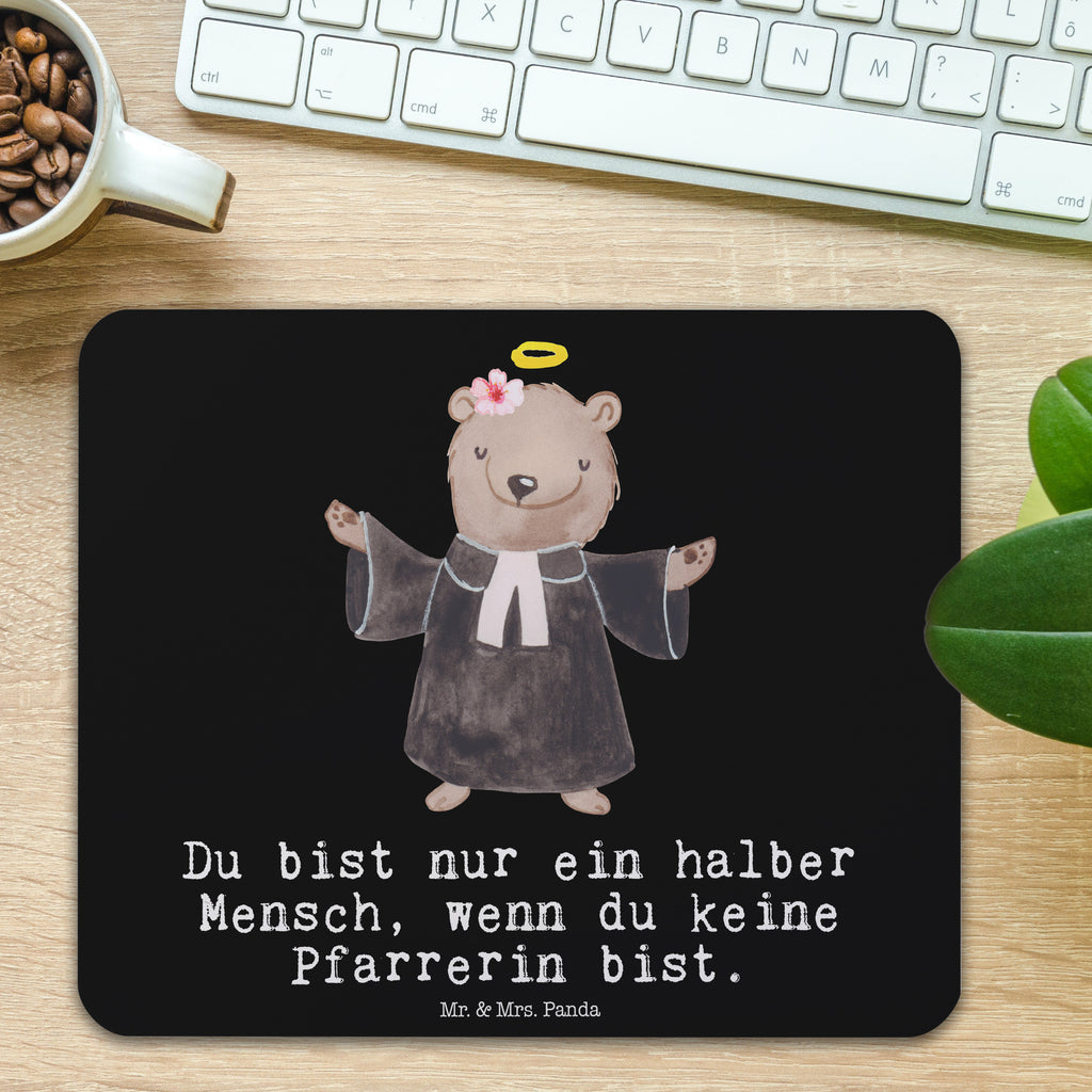 Mauspad Pfarrerin mit Herz Mousepad, Computer zubehör, Büroausstattung, PC Zubehör, Arbeitszimmer, Mauspad, Einzigartiges Mauspad, Designer Mauspad, Beruf, Ausbildung, Jubiläum, Abschied, Rente, Kollege, Kollegin, Geschenk, Schenken, Arbeitskollege, Mitarbeiter, Firma, Danke, Dankeschön, Pastorin, Dienerin Gottes<br />Geistliche, Pfarrerin, Predigerin<br />Priesterin, Theologin, Kirche