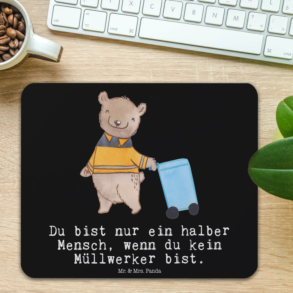 Mauspad Müllwerker mit Herz Mousepad, Computer zubehör, Büroausstattung, PC Zubehör, Arbeitszimmer, Mauspad, Einzigartiges Mauspad, Designer Mauspad, Beruf, Ausbildung, Jubiläum, Abschied, Rente, Kollege, Kollegin, Geschenk, Schenken, Arbeitskollege, Mitarbeiter, Firma, Danke, Dankeschön, Müllwerker, Fachkraft Kreislauf- und Abfallwirtschaft, Müllentsorger, Kehrichtmann, Müllmann, Müllfahrer