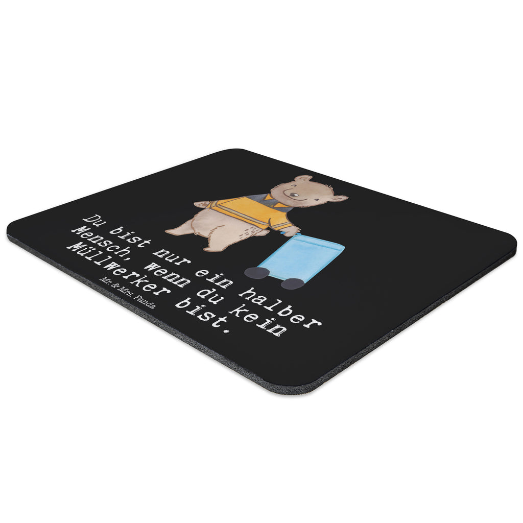 Mauspad Müllwerker mit Herz Mousepad, Computer zubehör, Büroausstattung, PC Zubehör, Arbeitszimmer, Mauspad, Einzigartiges Mauspad, Designer Mauspad, Beruf, Ausbildung, Jubiläum, Abschied, Rente, Kollege, Kollegin, Geschenk, Schenken, Arbeitskollege, Mitarbeiter, Firma, Danke, Dankeschön, Müllwerker, Fachkraft Kreislauf- und Abfallwirtschaft, Müllentsorger, Kehrichtmann, Müllmann, Müllfahrer