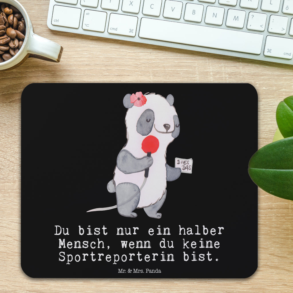 Mauspad Sportreporterin mit Herz Mousepad, Computer zubehör, Büroausstattung, PC Zubehör, Arbeitszimmer, Mauspad, Einzigartiges Mauspad, Designer Mauspad, Beruf, Ausbildung, Jubiläum, Abschied, Rente, Kollege, Kollegin, Geschenk, Schenken, Arbeitskollege, Mitarbeiter, Firma, Danke, Dankeschön