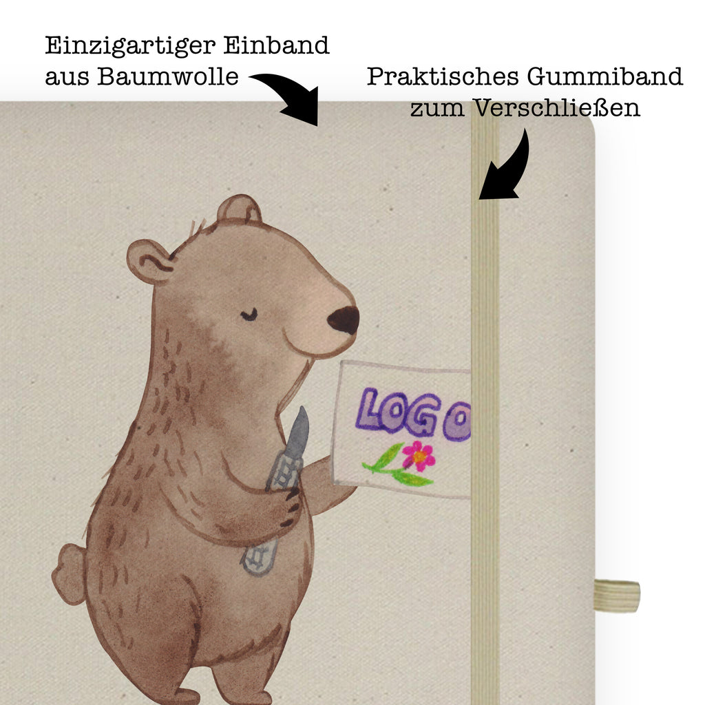 DIN A4 Baumwoll Notizbuch Werbetechniker mit Herz Notizen, Eintragebuch, Tagebuch, Notizblock, Adressbuch, Journal, Kladde, Skizzenbuch, Notizheft, Schreibbuch, Schreibheft, Beruf, Ausbildung, Jubiläum, Abschied, Rente, Kollege, Kollegin, Geschenk, Schenken, Arbeitskollege, Mitarbeiter, Firma, Danke, Dankeschön