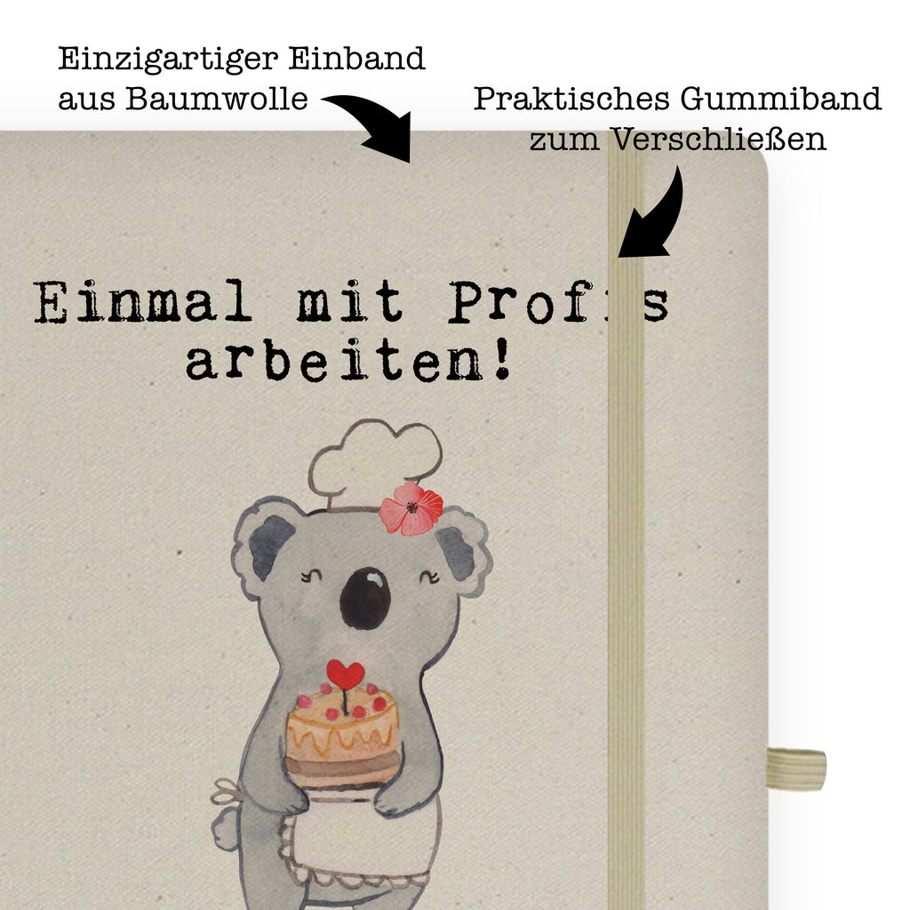 DIN A4 Baumwoll Notizbuch Konditorin aus Leidenschaft Notizen, Eintragebuch, Tagebuch, Notizblock, Adressbuch, Journal, Kladde, Skizzenbuch, Notizheft, Schreibbuch, Schreibheft, Beruf, Ausbildung, Jubiläum, Abschied, Rente, Kollege, Kollegin, Geschenk, Schenken, Arbeitskollege, Mitarbeiter, Firma, Danke, Dankeschön, Konditorin, Kuchenbäckerin, Patissierin, Confiseurin, Bäckerin