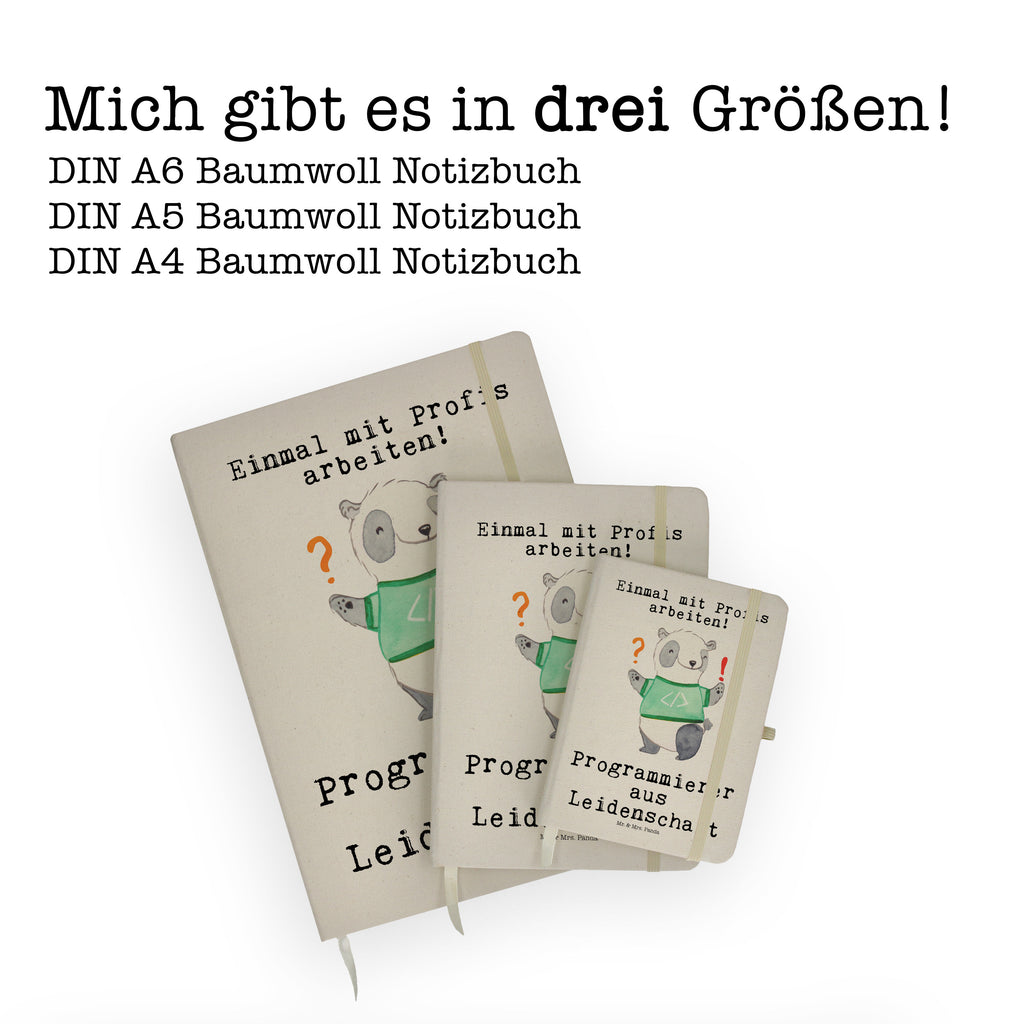 DIN A4 Baumwoll Notizbuch Programmierer aus Leidenschaft Notizen, Eintragebuch, Tagebuch, Notizblock, Adressbuch, Journal, Kladde, Skizzenbuch, Notizheft, Schreibbuch, Schreibheft, Beruf, Ausbildung, Jubiläum, Abschied, Rente, Kollege, Kollegin, Geschenk, Schenken, Arbeitskollege, Mitarbeiter, Firma, Danke, Dankeschön, Programmierer, Softwareingenieur, Softwarentwickler, Computerfreak, Datenverarbeiter, Computerfachmann, IT-Spezialist, Nerd