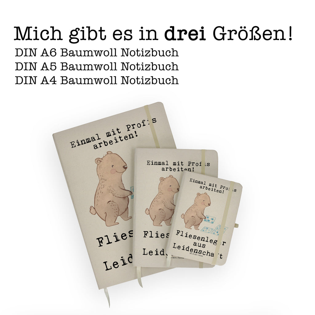 DIN A4 Baumwoll Notizbuch Fliesenleger aus Leidenschaft Notizen, Eintragebuch, Tagebuch, Notizblock, Adressbuch, Journal, Kladde, Skizzenbuch, Notizheft, Schreibbuch, Schreibheft, Beruf, Ausbildung, Jubiläum, Abschied, Rente, Kollege, Kollegin, Geschenk, Schenken, Arbeitskollege, Mitarbeiter, Firma, Danke, Dankeschön, Fliesenleger, Gesellenprüfung, Fliesenlegermeister, Fliesenlegerbetrieb, Fliesenfachhandel, Handwerk