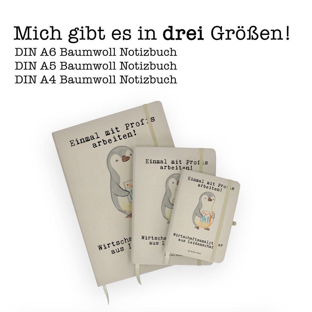 DIN A6 Baumwoll Notizbuch Wirtschaftsanalytiker aus Leidenschaft Notizen, Eintragebuch, Tagebuch, Notizblock, Adressbuch, Journal, Kladde, Skizzenbuch, Notizheft, Schreibbuch, Schreibheft, Beruf, Ausbildung, Jubiläum, Abschied, Rente, Kollege, Kollegin, Geschenk, Schenken, Arbeitskollege, Mitarbeiter, Firma, Danke, Dankeschön