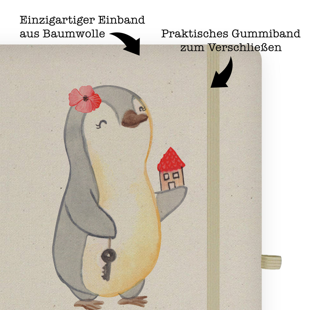 DIN A4 Baumwoll Notizbuch Immobilienkauffrau mit Herz Notizen, Eintragebuch, Tagebuch, Notizblock, Adressbuch, Journal, Kladde, Skizzenbuch, Notizheft, Schreibbuch, Schreibheft, Beruf, Ausbildung, Jubiläum, Abschied, Rente, Kollege, Kollegin, Geschenk, Schenken, Arbeitskollege, Mitarbeiter, Firma, Danke, Dankeschön, Immobilienmaklerin, Immobilienhändlerin, Immobilienkauffrau, Immobilienbüro