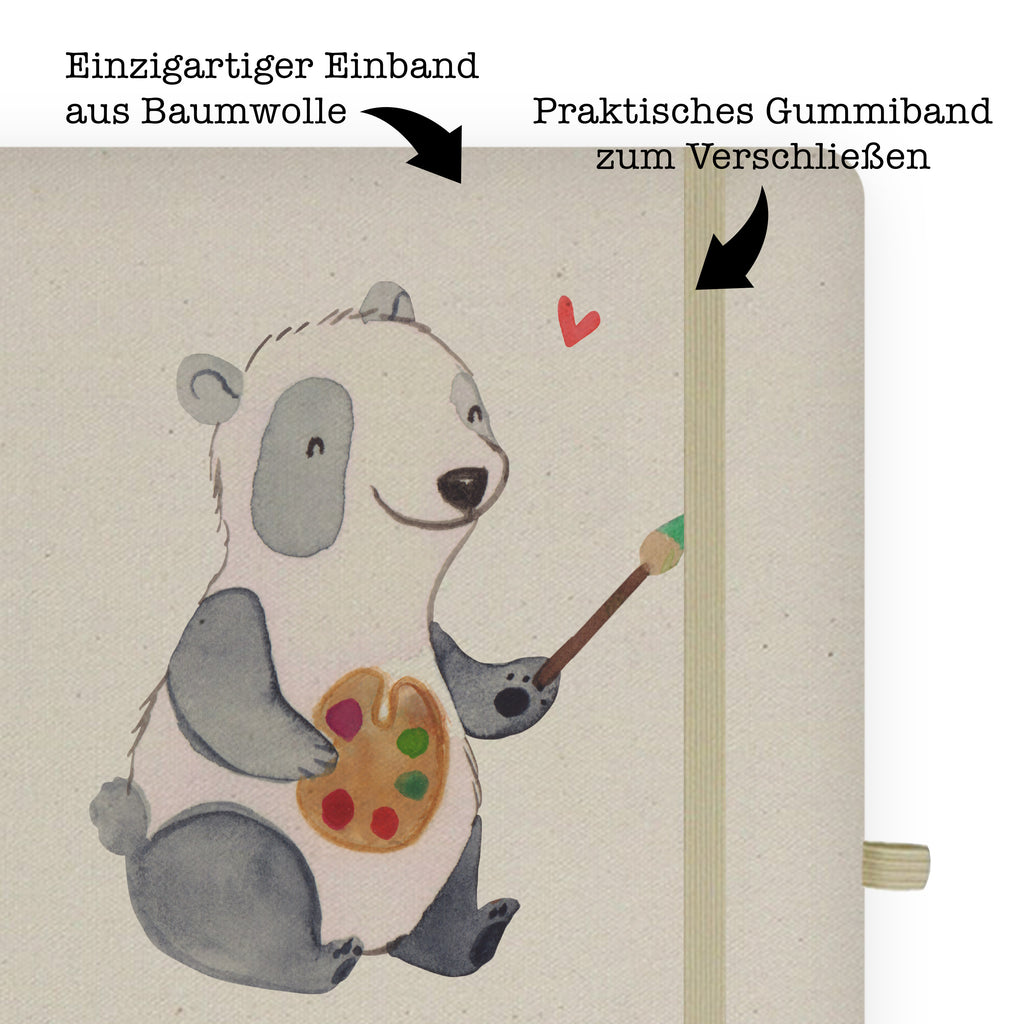 DIN A4 Baumwoll Notizbuch Restaurator mit Herz Notizen, Eintragebuch, Tagebuch, Notizblock, Adressbuch, Journal, Kladde, Skizzenbuch, Notizheft, Schreibbuch, Schreibheft, Beruf, Ausbildung, Jubiläum, Abschied, Rente, Kollege, Kollegin, Geschenk, Schenken, Arbeitskollege, Mitarbeiter, Firma, Danke, Dankeschön