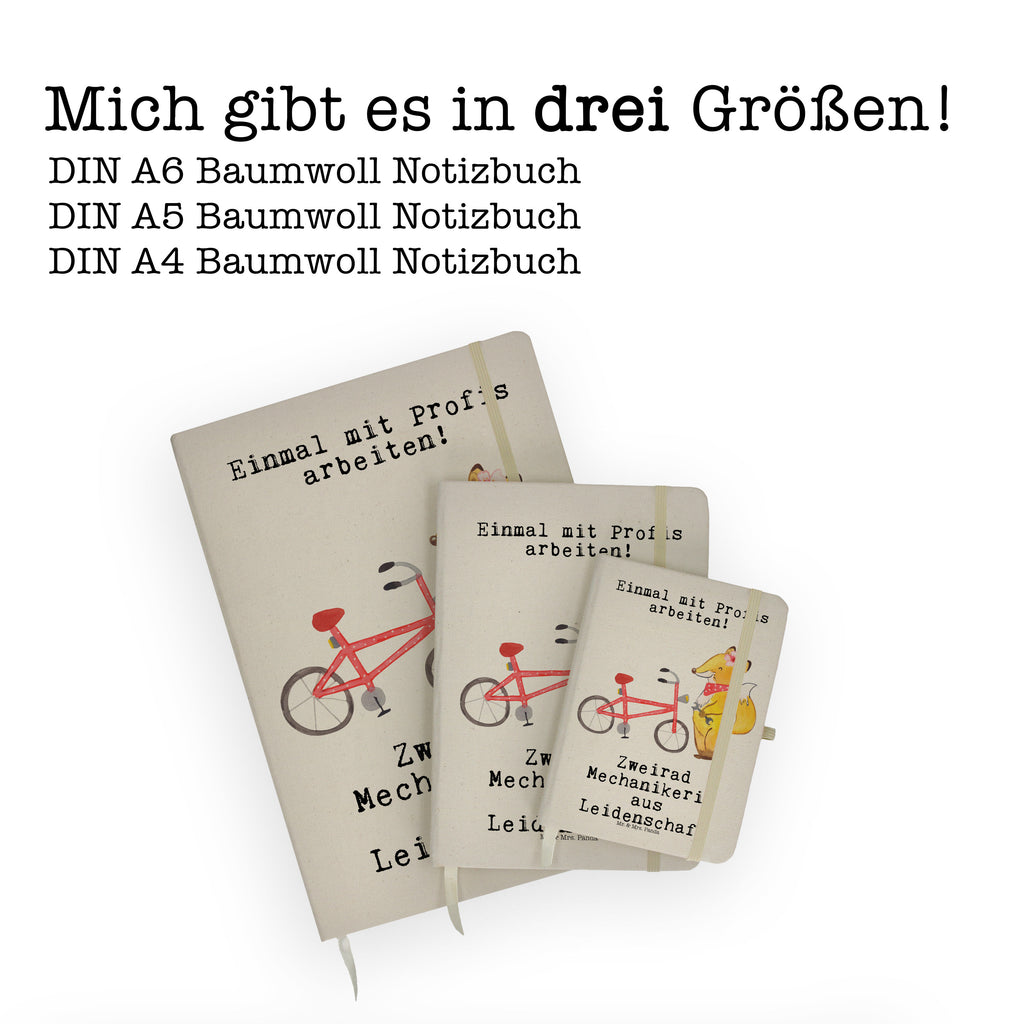 DIN A4 Baumwoll Notizbuch Zweirad Mechanikerin aus Leidenschaft Notizen, Eintragebuch, Tagebuch, Notizblock, Adressbuch, Journal, Kladde, Skizzenbuch, Notizheft, Schreibbuch, Schreibheft, Beruf, Ausbildung, Jubiläum, Abschied, Rente, Kollege, Kollegin, Geschenk, Schenken, Arbeitskollege, Mitarbeiter, Firma, Danke, Dankeschön