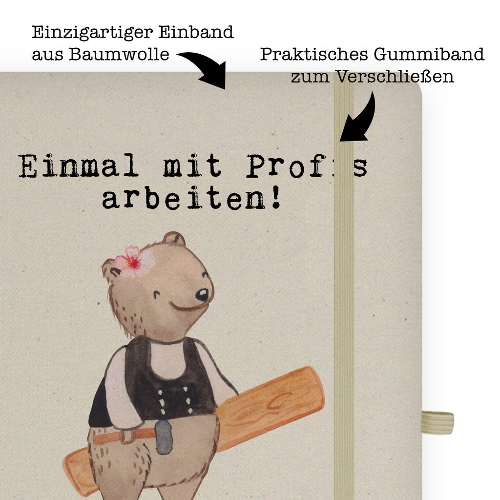 DIN A4 Baumwoll Notizbuch Zimmerfrau aus Leidenschaft Notizen, Eintragebuch, Tagebuch, Notizblock, Adressbuch, Journal, Kladde, Skizzenbuch, Notizheft, Schreibbuch, Schreibheft, Beruf, Ausbildung, Jubiläum, Abschied, Rente, Kollege, Kollegin, Geschenk, Schenken, Arbeitskollege, Mitarbeiter, Firma, Danke, Dankeschön