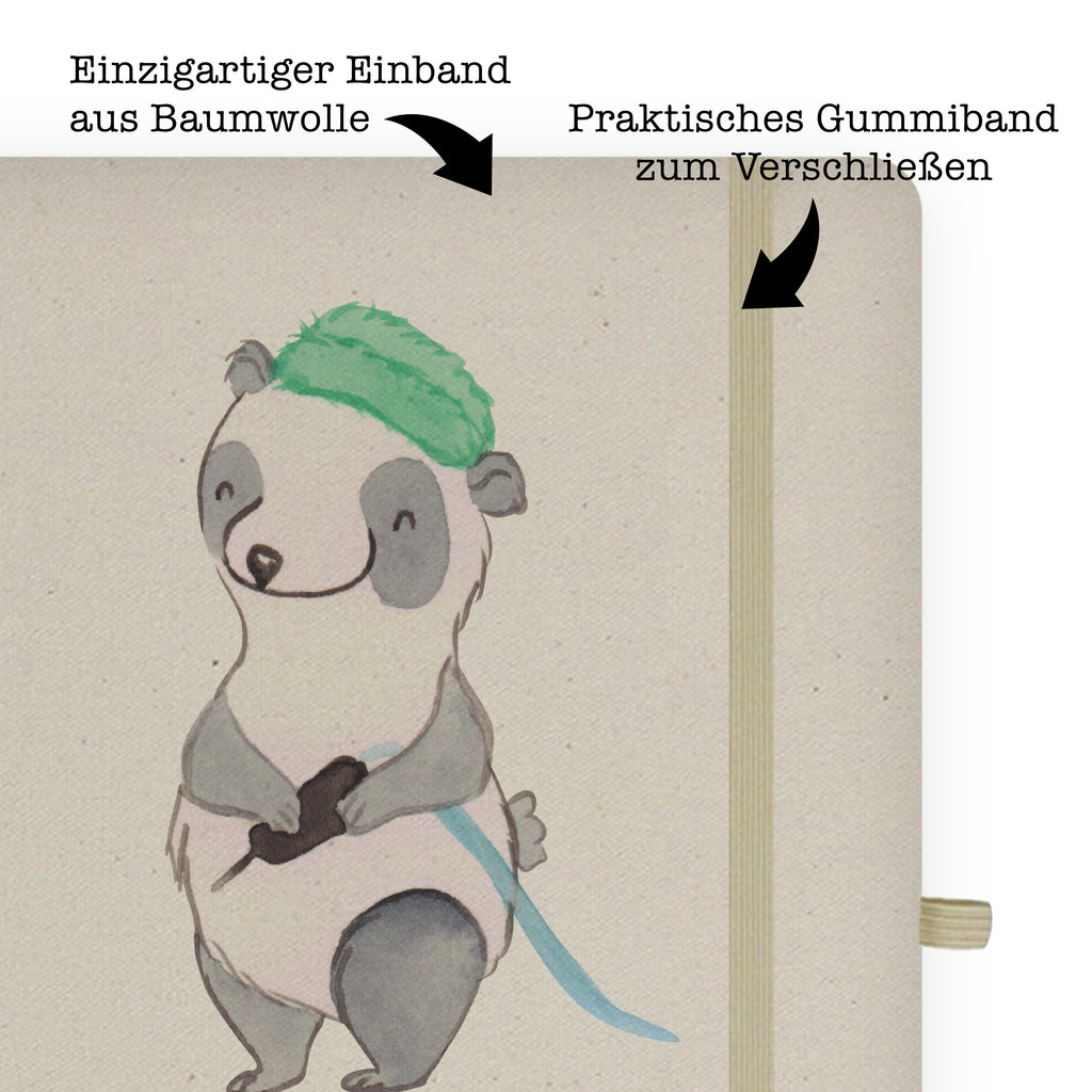 DIN A4 Baumwoll Notizbuch Tätowierer mit Herz Notizen, Eintragebuch, Tagebuch, Notizblock, Adressbuch, Journal, Kladde, Skizzenbuch, Notizheft, Schreibbuch, Schreibheft, Beruf, Ausbildung, Jubiläum, Abschied, Rente, Kollege, Kollegin, Geschenk, Schenken, Arbeitskollege, Mitarbeiter, Firma, Danke, Dankeschön