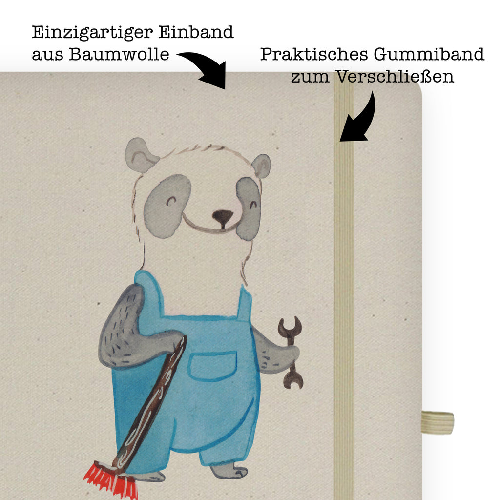 DIN A4 Baumwoll Notizbuch Hausmeister mit Herz Notizen, Eintragebuch, Tagebuch, Notizblock, Adressbuch, Journal, Kladde, Skizzenbuch, Notizheft, Schreibbuch, Schreibheft, Beruf, Ausbildung, Jubiläum, Abschied, Rente, Kollege, Kollegin, Geschenk, Schenken, Arbeitskollege, Mitarbeiter, Firma, Danke, Dankeschön, Hausmeister, Concierge, Hausverwalter, Facility Manager