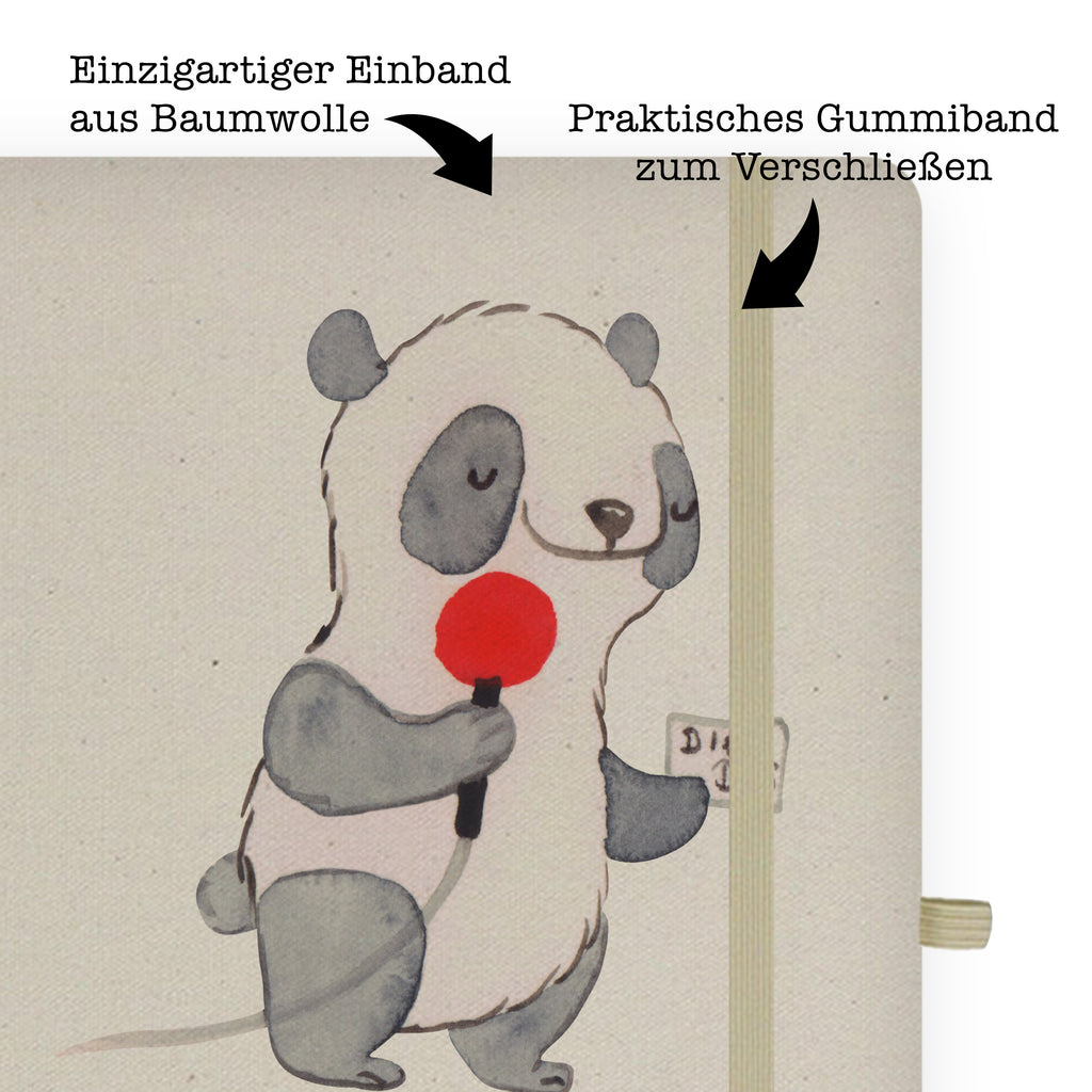 DIN A4 Baumwoll Notizbuch Pressesprecher mit Herz Notizen, Eintragebuch, Tagebuch, Notizblock, Adressbuch, Journal, Kladde, Skizzenbuch, Notizheft, Schreibbuch, Schreibheft, Beruf, Ausbildung, Jubiläum, Abschied, Rente, Kollege, Kollegin, Geschenk, Schenken, Arbeitskollege, Mitarbeiter, Firma, Danke, Dankeschön