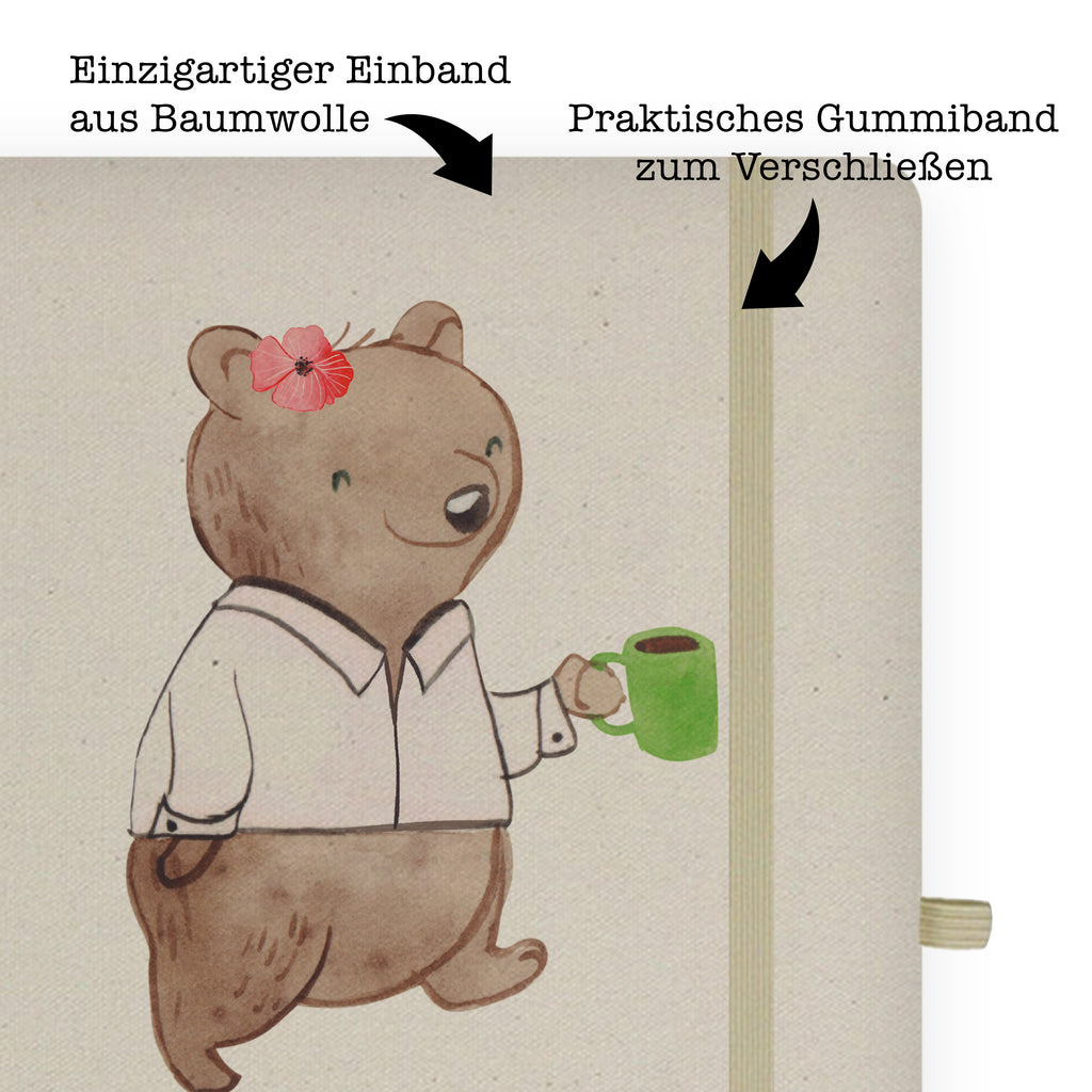 DIN A4 Baumwoll Notizbuch Ausbilderin mit Herz