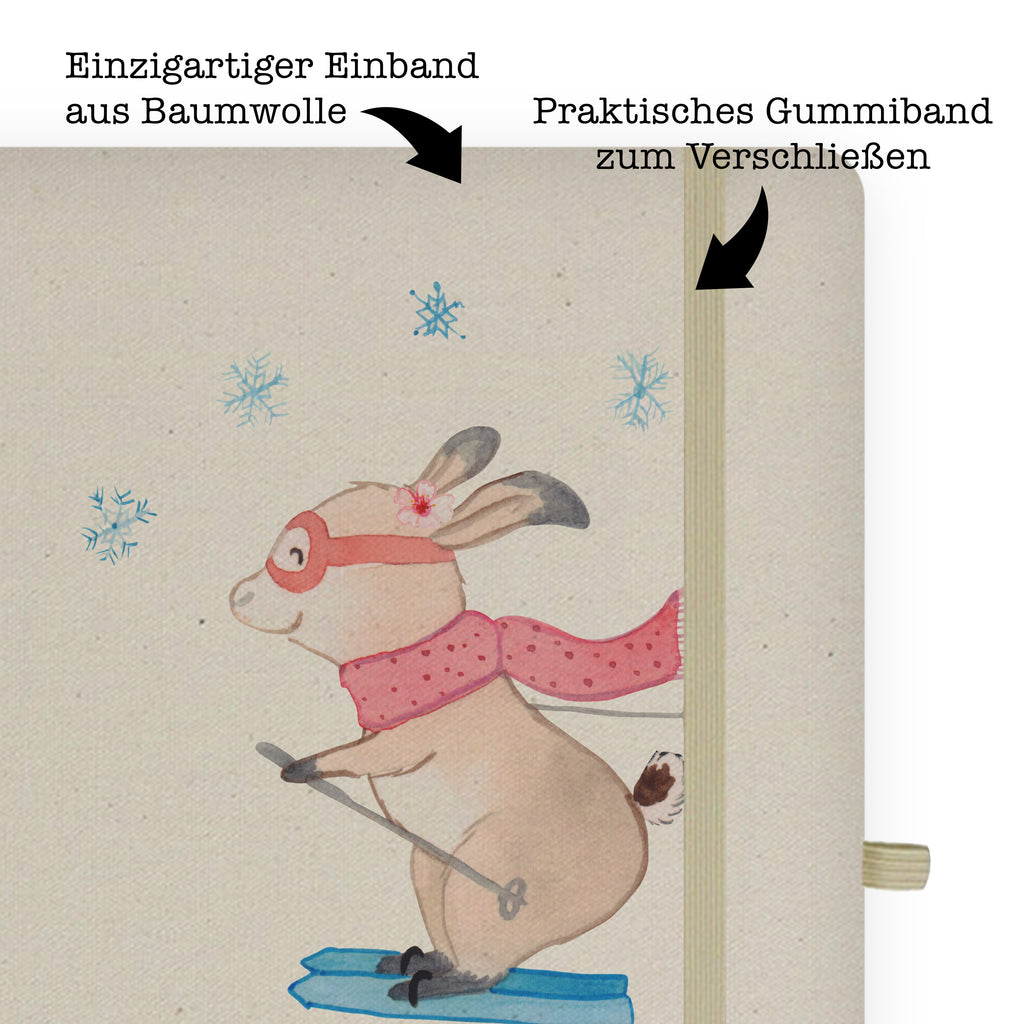 DIN A4 Baumwoll Notizbuch Skilehrerin mit Herz Notizen, Eintragebuch, Tagebuch, Notizblock, Adressbuch, Journal, Kladde, Skizzenbuch, Notizheft, Schreibbuch, Schreibheft, Beruf, Ausbildung, Jubiläum, Abschied, Rente, Kollege, Kollegin, Geschenk, Schenken, Arbeitskollege, Mitarbeiter, Firma, Danke, Dankeschön