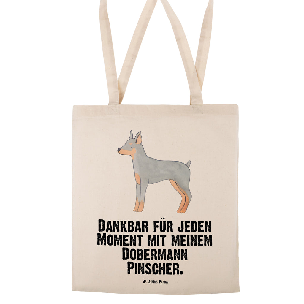 Tragetasche Dobermann Pinscher Moment Beuteltasche, Beutel, Einkaufstasche, Jutebeutel, Stoffbeutel, Hund, Hunderasse, Rassehund, Hundebesitzer, Geschenk, Tierfreund, Schenken, Welpe, Dobermann Pinscher
