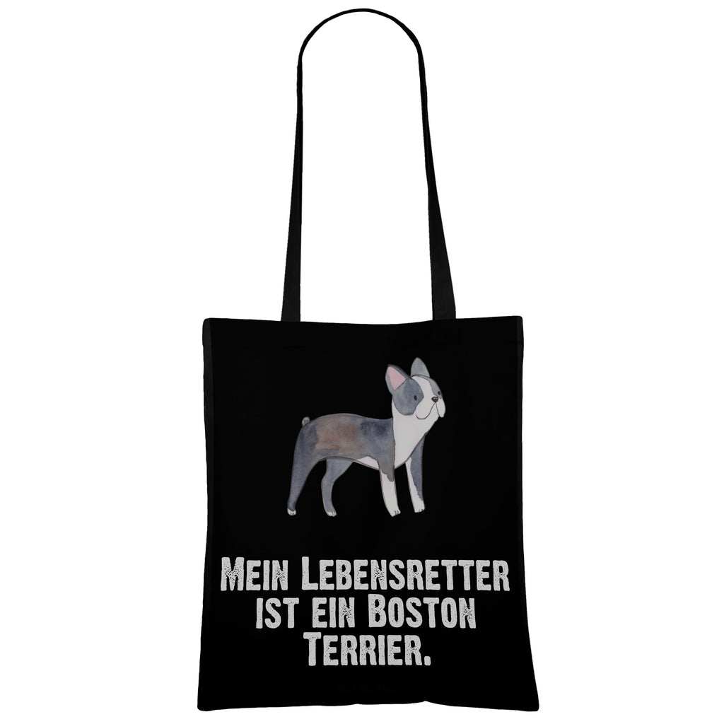 Tragetasche Boston Terrier Lebensretter Beuteltasche, Beutel, Einkaufstasche, Jutebeutel, Stoffbeutel, Hund, Hunderasse, Rassehund, Hundebesitzer, Geschenk, Tierfreund, Schenken, Welpe, Boston Terrier