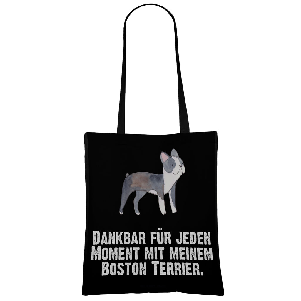 Tragetasche Boston Terrier Moment Beuteltasche, Beutel, Einkaufstasche, Jutebeutel, Stoffbeutel, Hund, Hunderasse, Rassehund, Hundebesitzer, Geschenk, Tierfreund, Schenken, Welpe, Boston Terrier