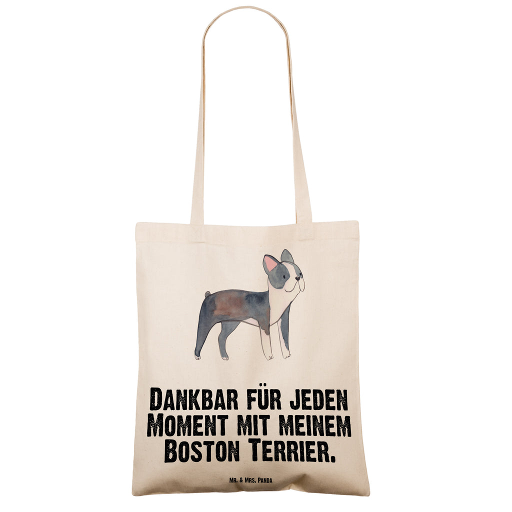 Tragetasche Boston Terrier Moment Beuteltasche, Beutel, Einkaufstasche, Jutebeutel, Stoffbeutel, Hund, Hunderasse, Rassehund, Hundebesitzer, Geschenk, Tierfreund, Schenken, Welpe, Boston Terrier