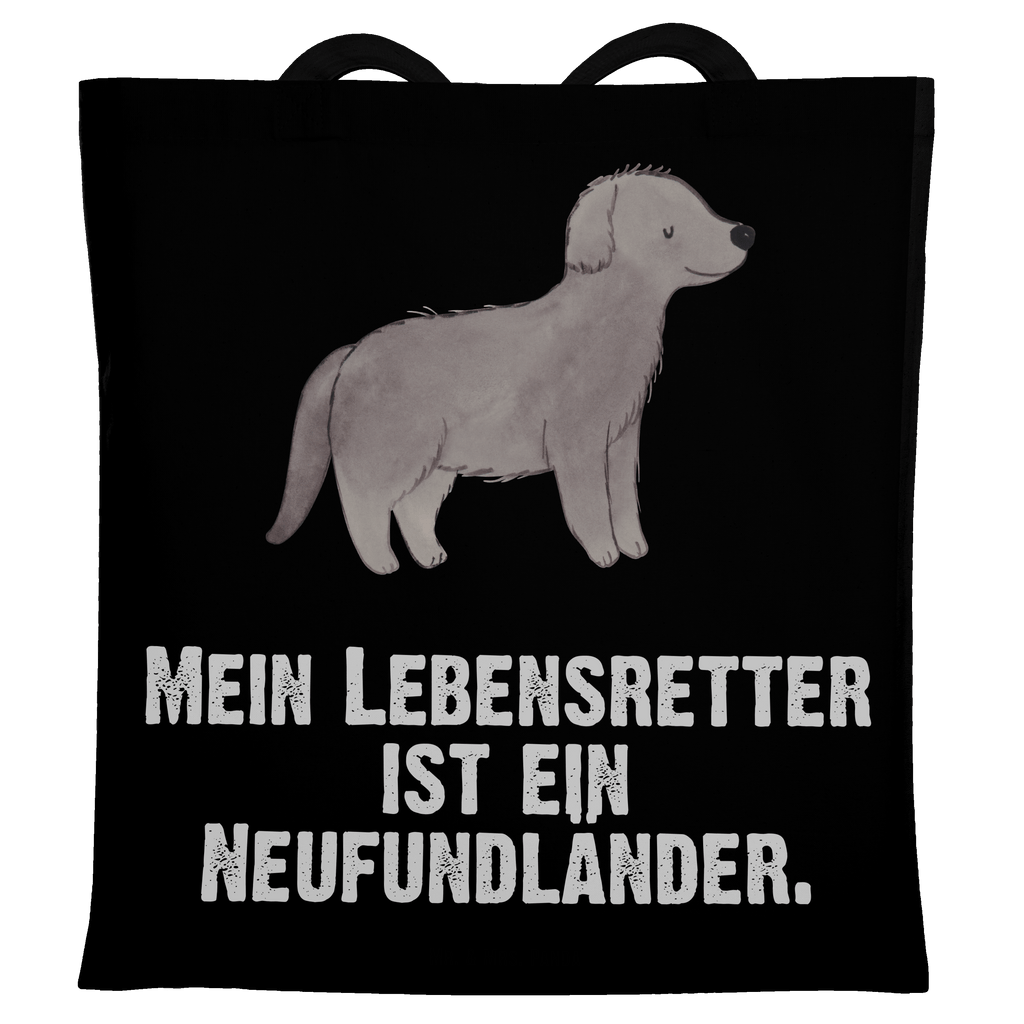 Tragetasche Neufundländer Lebensretter Beuteltasche, Beutel, Einkaufstasche, Jutebeutel, Stoffbeutel, Hund, Hunderasse, Rassehund, Hundebesitzer, Geschenk, Tierfreund, Schenken, Welpe, Neufundländer, Newfoundland
