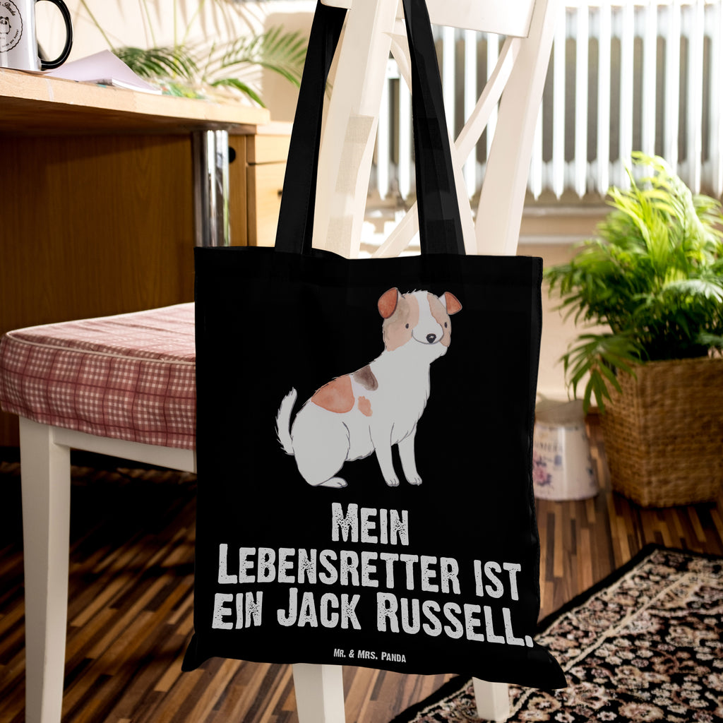 Tragetasche Jack Russel Terrier Lebensretter Beuteltasche, Beutel, Einkaufstasche, Jutebeutel, Stoffbeutel, Hund, Hunderasse, Rassehund, Hundebesitzer, Geschenk, Tierfreund, Schenken, Welpe, Jack Russel Terrier