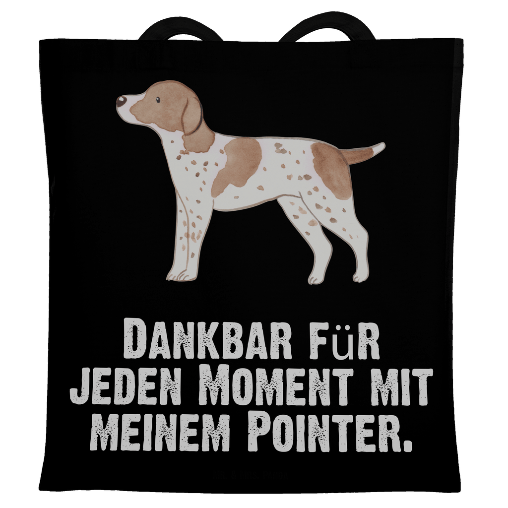 Tragetasche Pointer Moment Beuteltasche, Beutel, Einkaufstasche, Jutebeutel, Stoffbeutel, Hund, Hunderasse, Rassehund, Hundebesitzer, Geschenk, Tierfreund, Schenken, Welpe, English Pointer, Pointer
