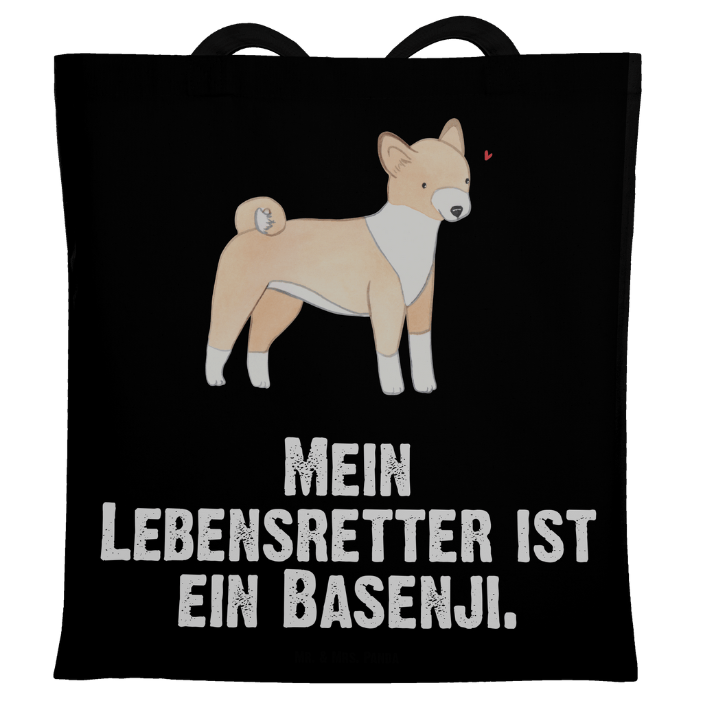 Tragetasche Basenji Lebensretter Beuteltasche, Beutel, Einkaufstasche, Jutebeutel, Stoffbeutel, Hund, Hunderasse, Rassehund, Hundebesitzer, Geschenk, Tierfreund, Schenken, Welpe, Kongo-Terrier, Basenji