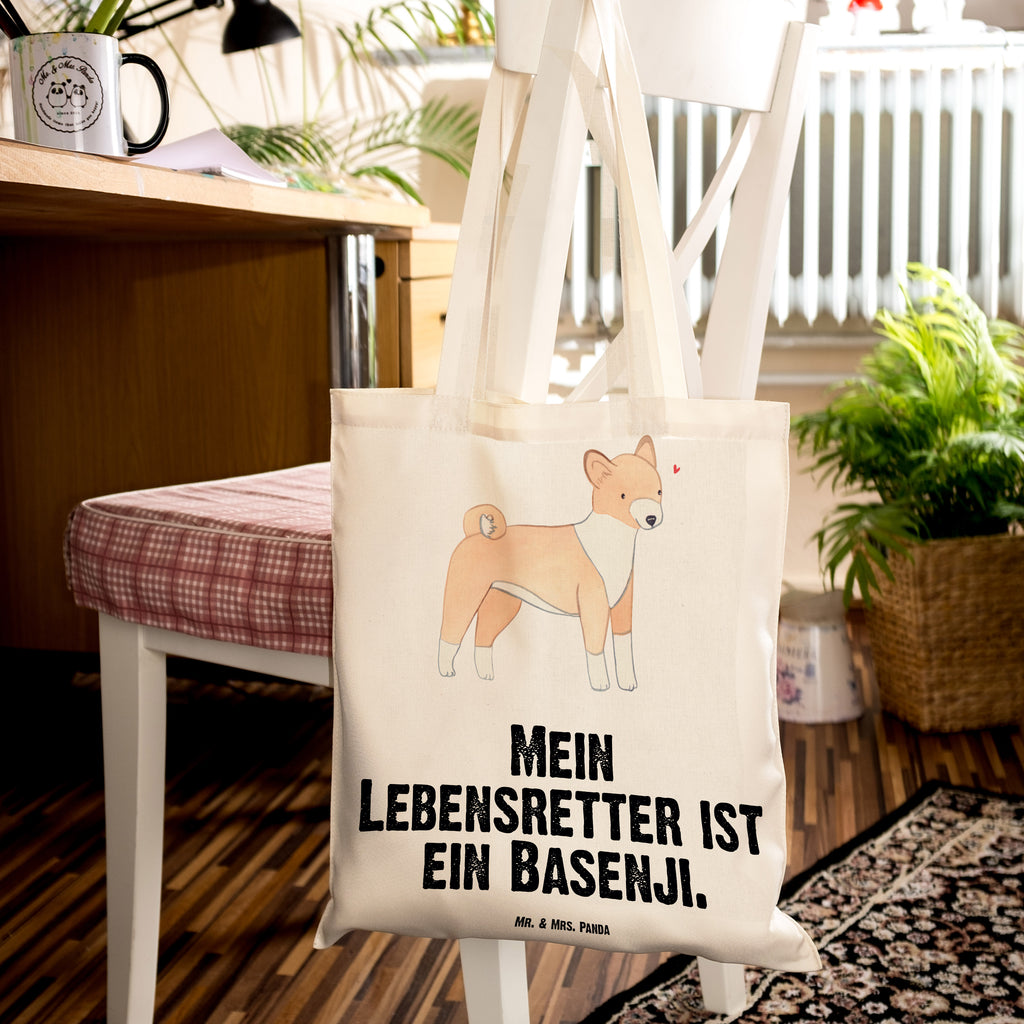 Tragetasche Basenji Lebensretter Beuteltasche, Beutel, Einkaufstasche, Jutebeutel, Stoffbeutel, Hund, Hunderasse, Rassehund, Hundebesitzer, Geschenk, Tierfreund, Schenken, Welpe, Kongo-Terrier, Basenji
