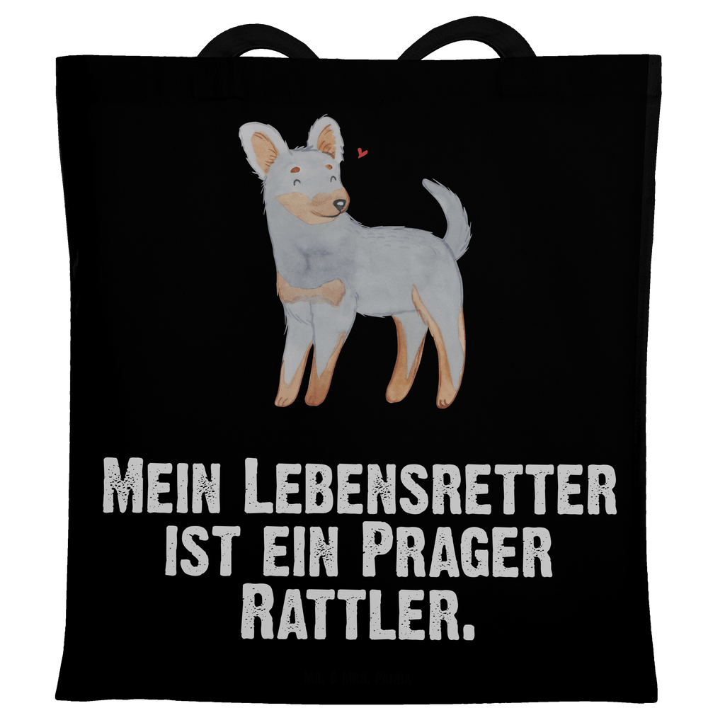 Tragetasche Prager Rattler Lebensretter Beuteltasche, Beutel, Einkaufstasche, Jutebeutel, Stoffbeutel, Hund, Hunderasse, Rassehund, Hundebesitzer, Geschenk, Tierfreund, Schenken, Welpe, Pincher, Prager Rattler