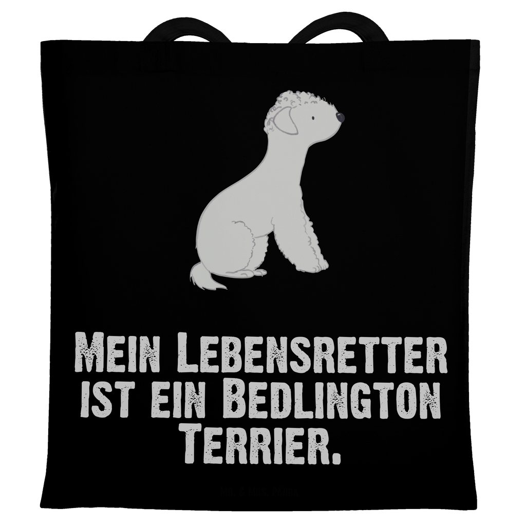 Tragetasche Bedlington Terrier Lebensretter Beuteltasche, Beutel, Einkaufstasche, Jutebeutel, Stoffbeutel, Hund, Hunderasse, Rassehund, Hundebesitzer, Geschenk, Tierfreund, Schenken, Welpe, Bedlington Terrier, Terrier